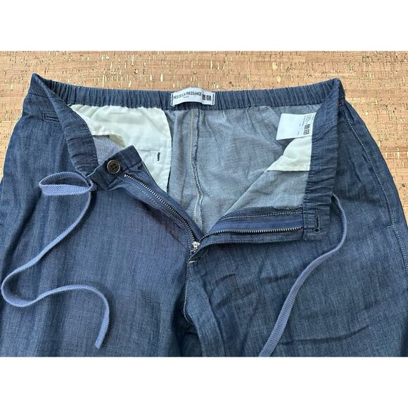 INES DE LA FRESSANGE X UNIQLO PARIS Blue STRAIGHT LEG PANTS Size M - Picture 4 of 9